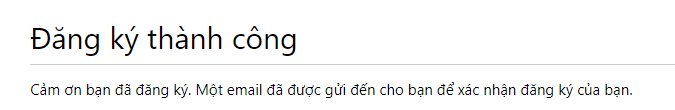 Xác nhận email